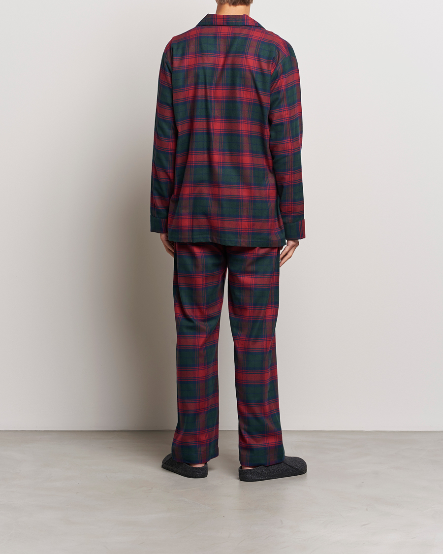 Herren | Pyjama-Set | Derek Rose | Cotton Flannel Checked Pyjama Set Multi