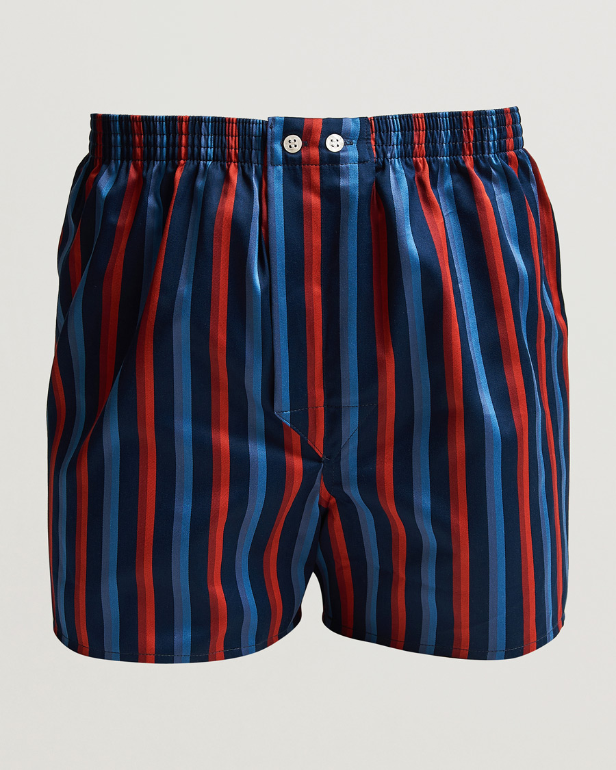 Herren | Unterwäsche | Derek Rose | Classic Fit Striped Cotton Boxer Shorts Multi
