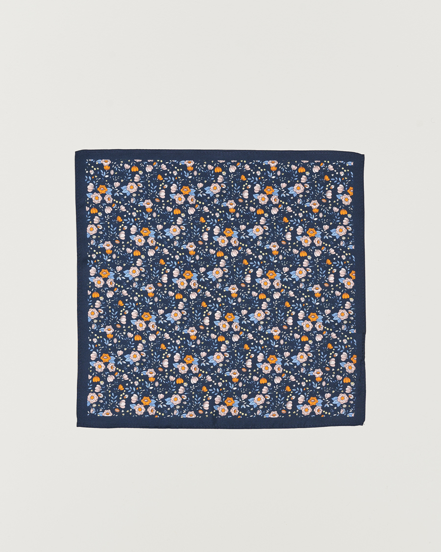 Herren | Amanda Christensen Box Set Silk 8cm Tie and Twill Pocket Square Navy | Amanda Christensen | Box Set Silk 8cm Tie and Twill Pocket Square Navy