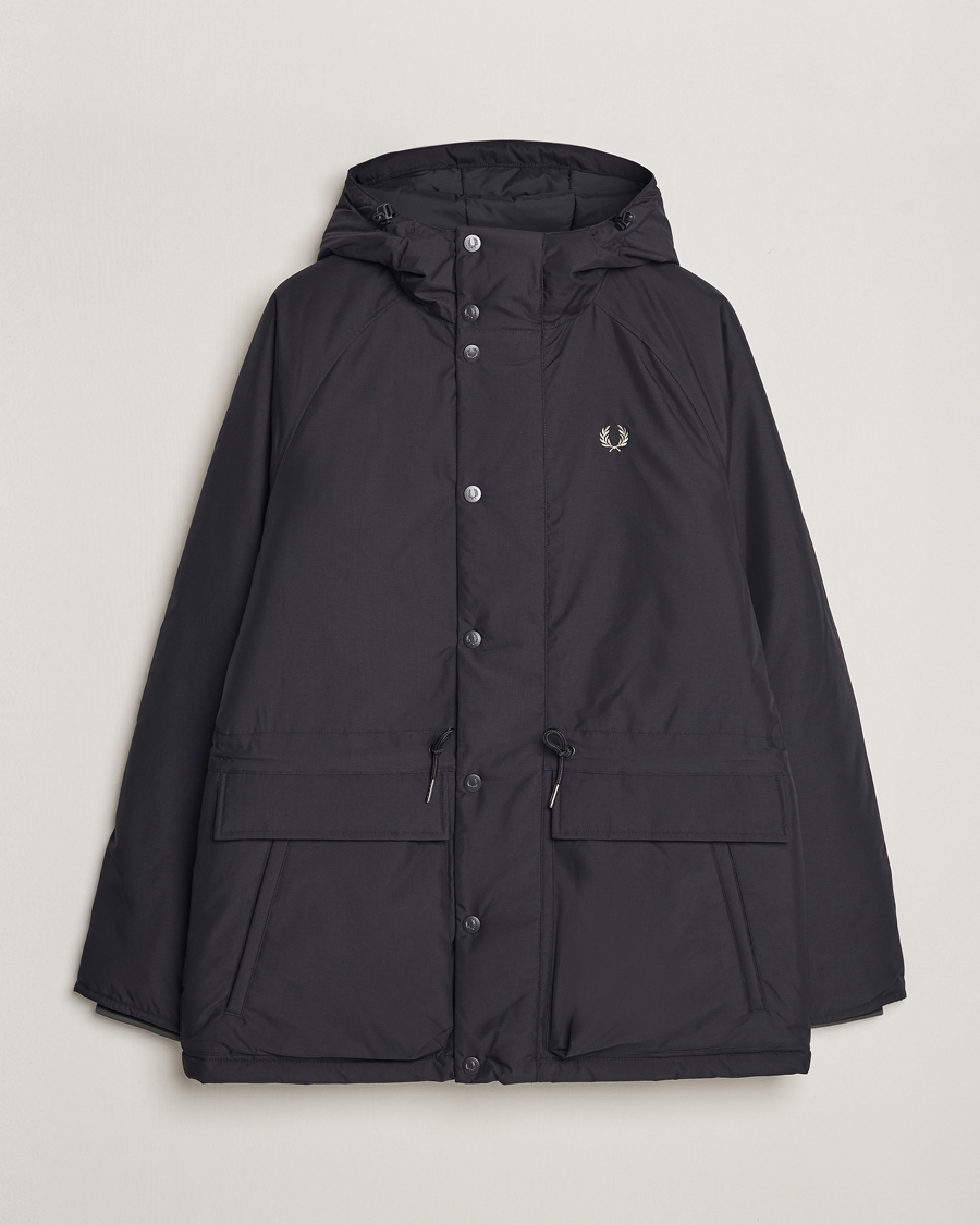 Herren | Fred Perry | Fred Perry | Padded Zip Through Parka Black