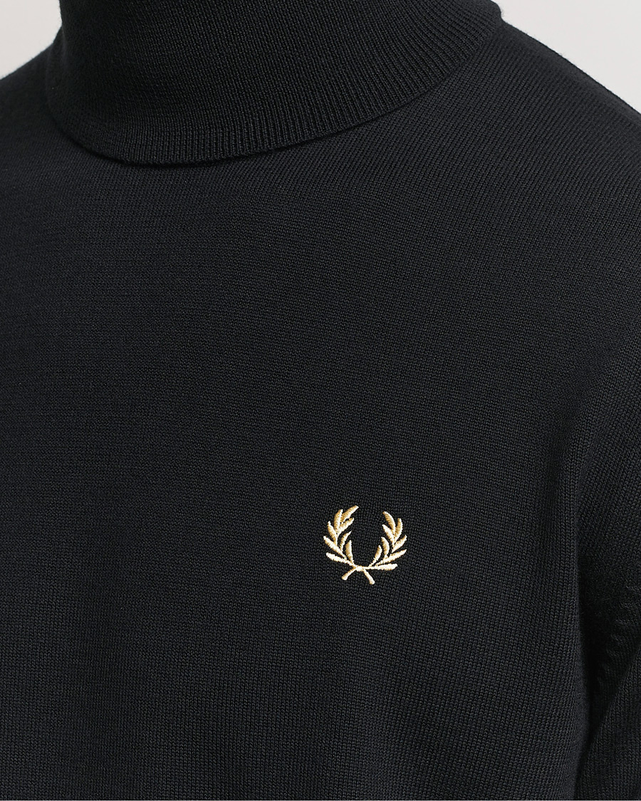 Herren | Pullover | Fred Perry | Knitted Rollneck Jumper Black