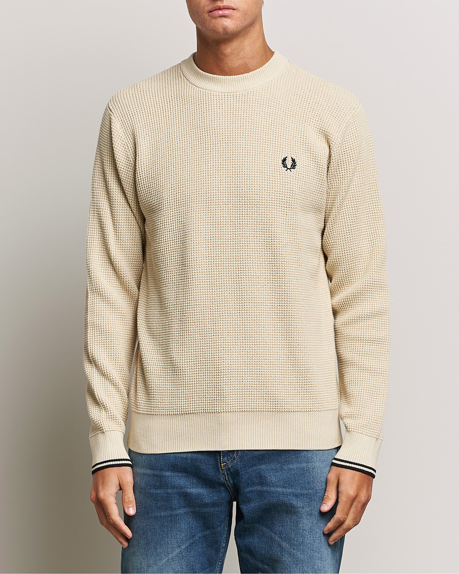 Herren |  | Fred Perry | Waffle Stitch Jumper Oatmeal