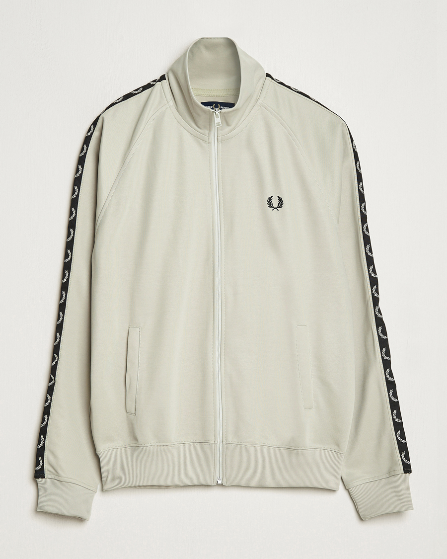 Herren |  | Fred Perry | Taped Track Jacket Light Oyster