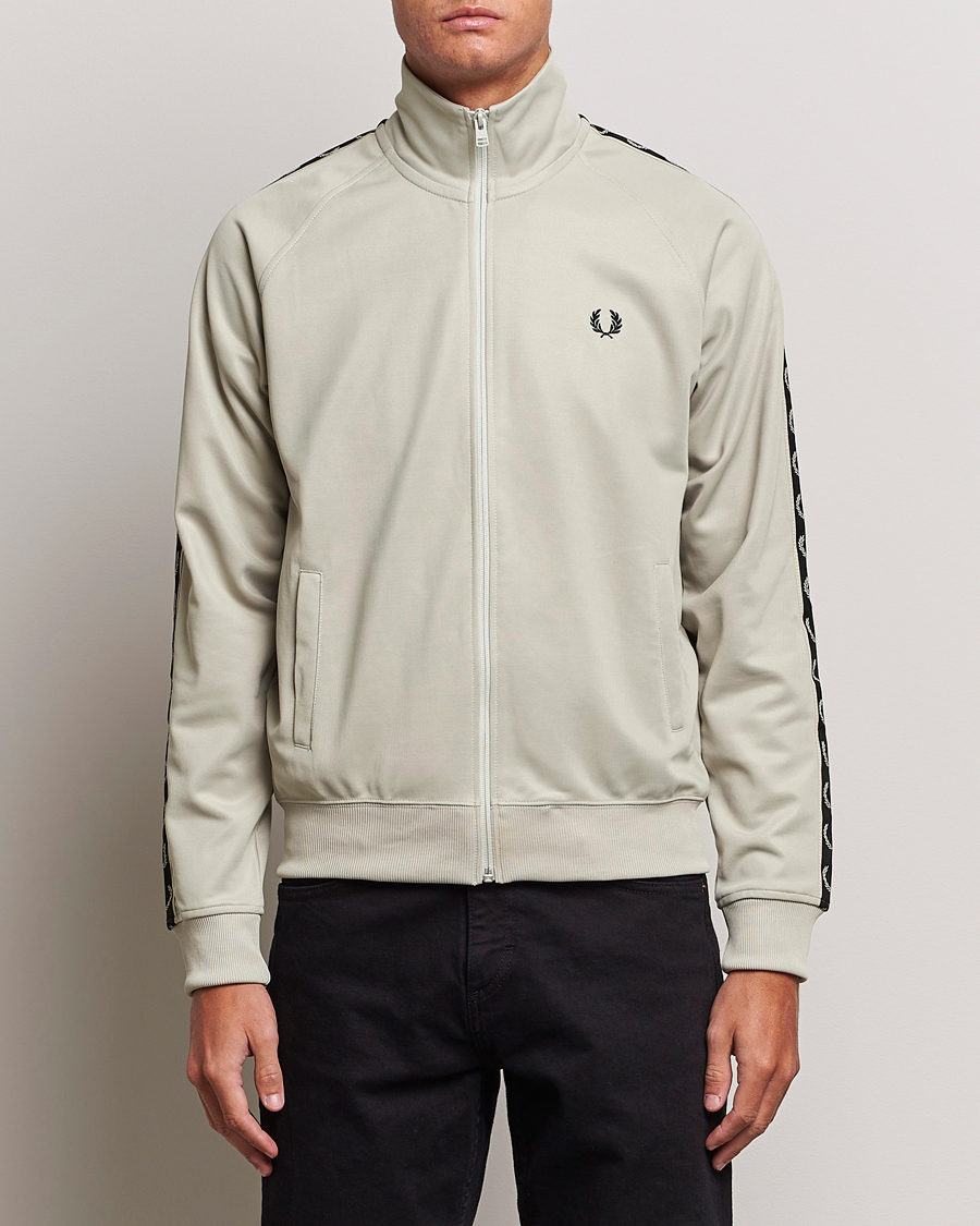 Herren | Fred Perry | Fred Perry | Taped Track Jacket Light Oyster