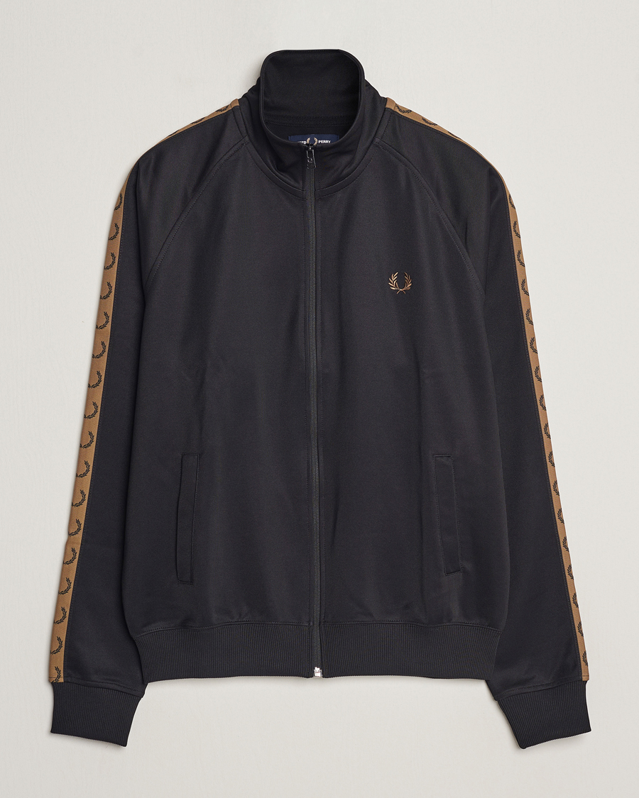 Herren | Pullover | Fred Perry | Taped Track Jacket Black