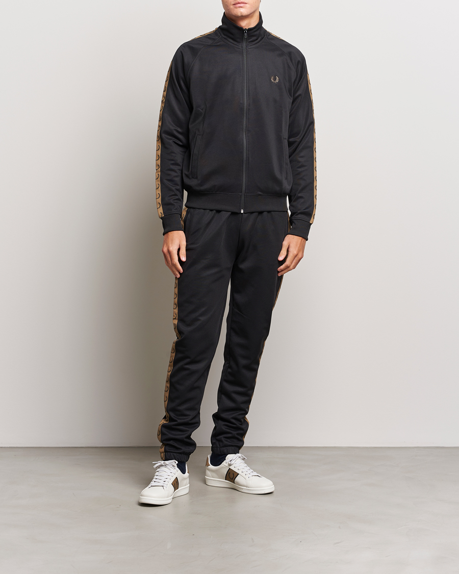 Herren | Pullover | Fred Perry | Taped Track Jacket Black