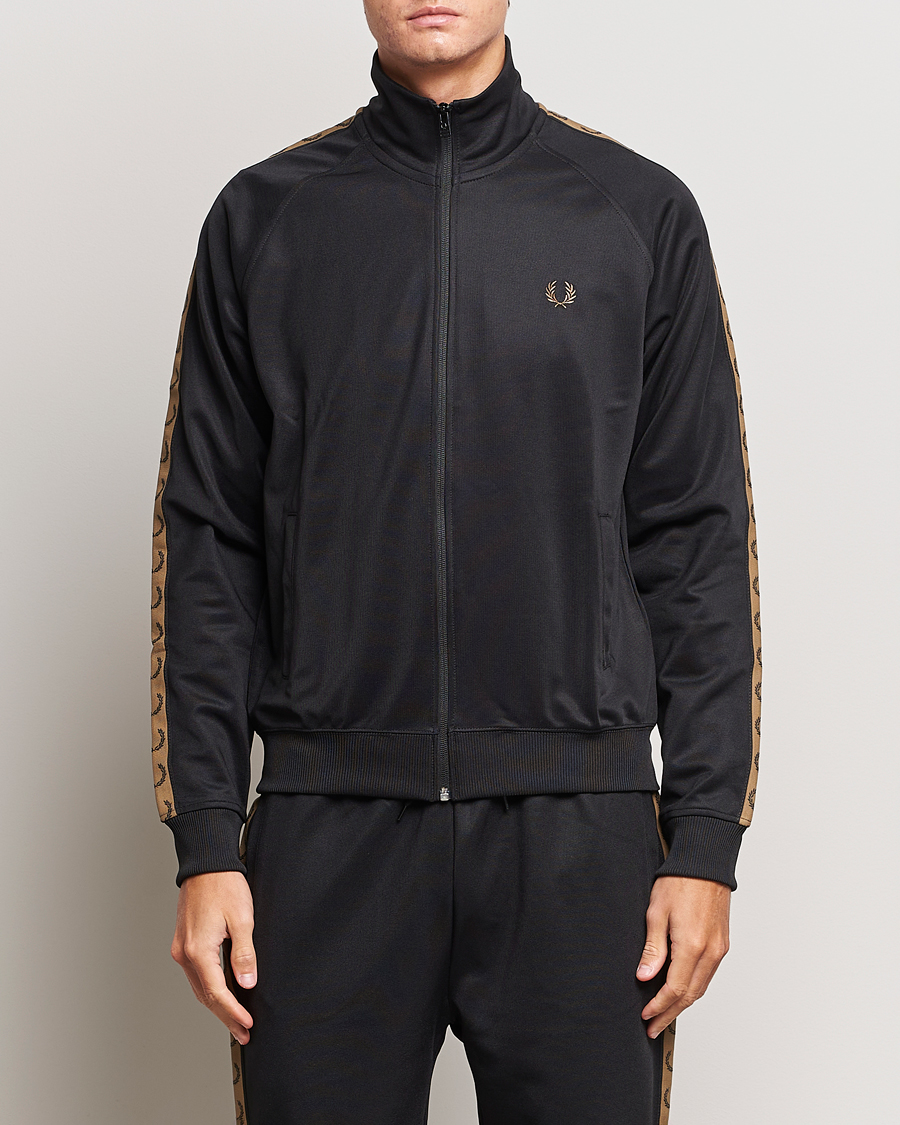Herren | Pullover | Fred Perry | Taped Track Jacket Black