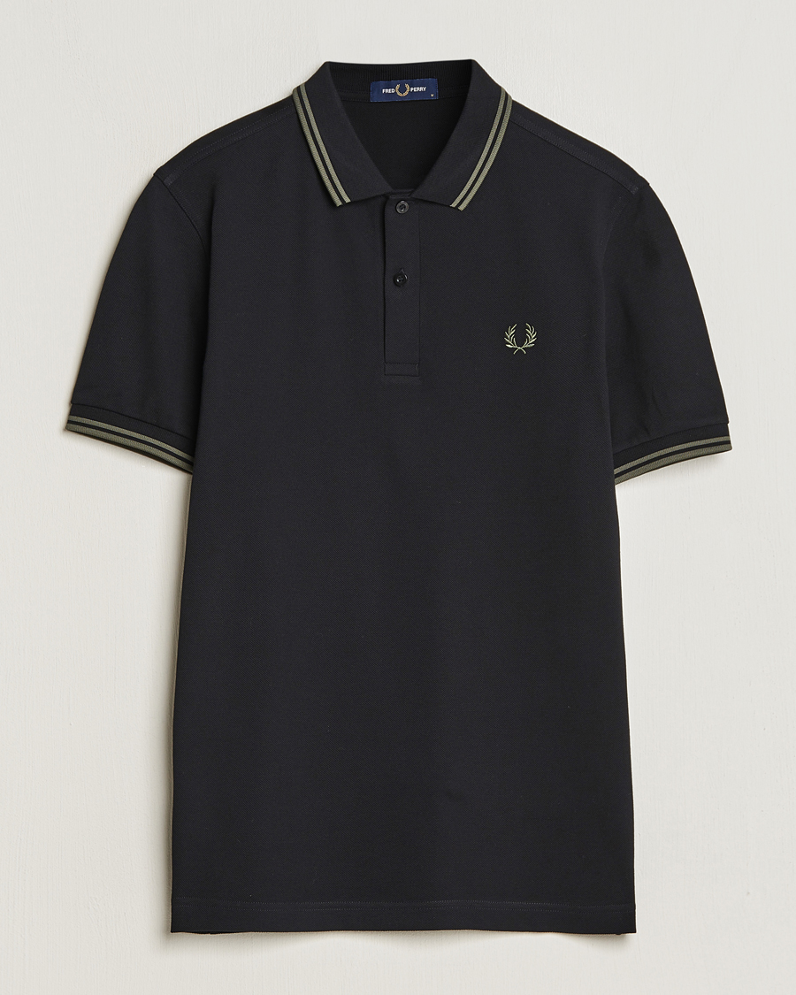 Herren |  | Fred Perry | Twin Tipped Polo Shirt Black