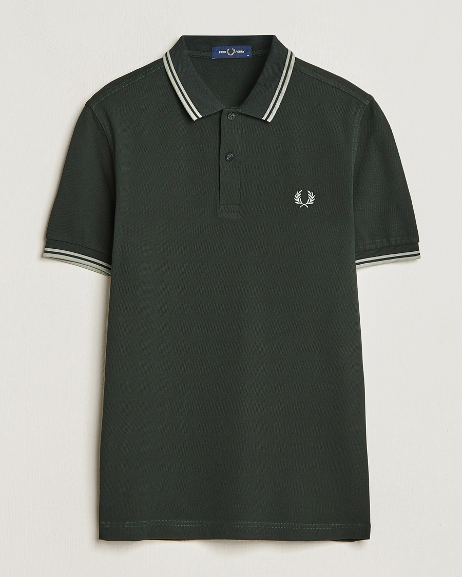 Herren | Poloshirts | Fred Perry | Twin Tipped Polo Shirt Night Green