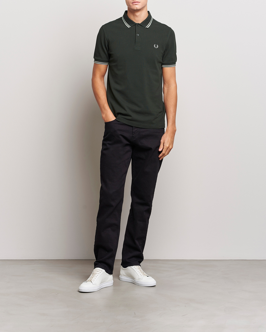 Herren | Poloshirts | Fred Perry | Twin Tipped Polo Shirt Night Green