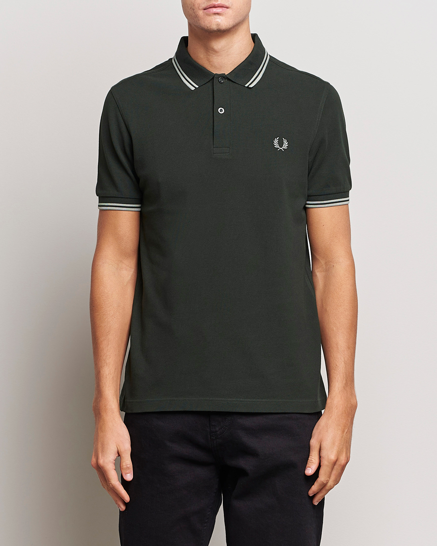 Herren | Poloshirts | Fred Perry | Twin Tipped Polo Shirt Night Green