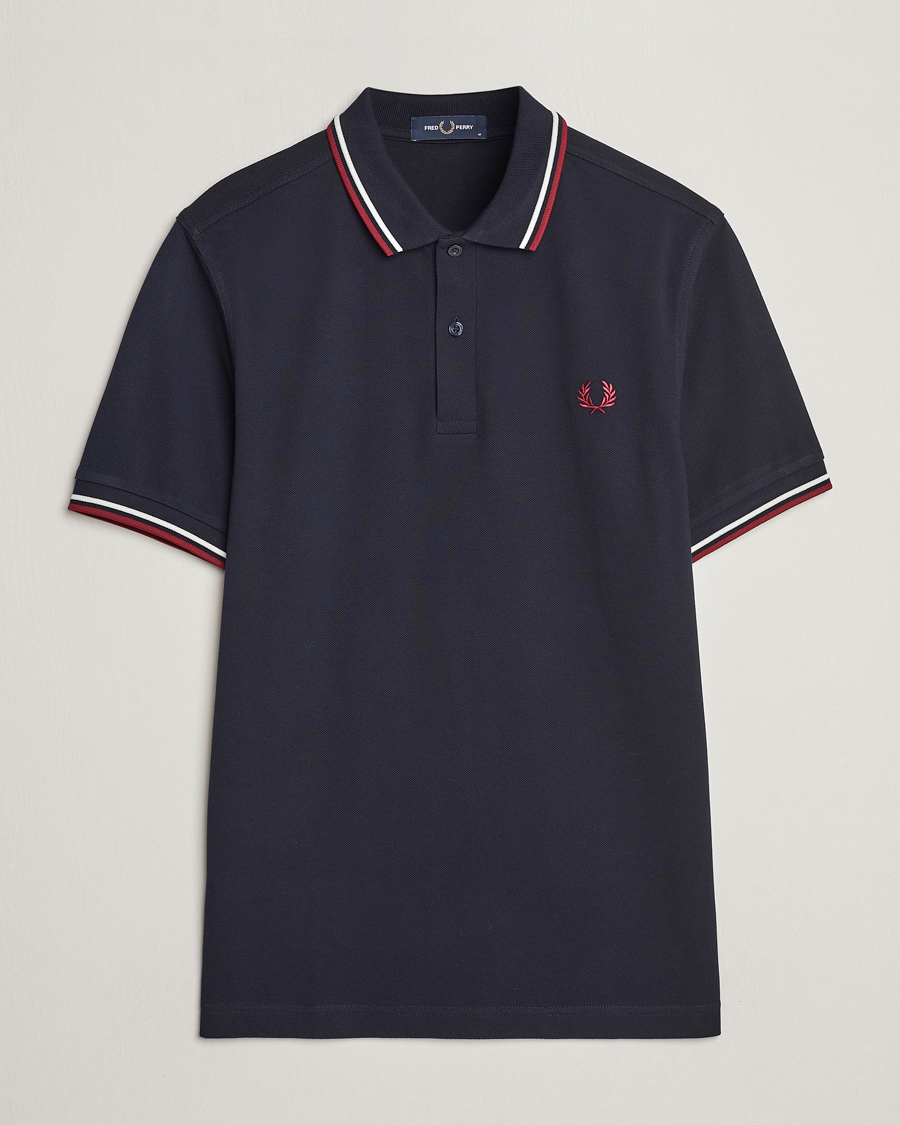 Herren | Poloshirts | Fred Perry | Twin Tipped Polo Shirt Navy