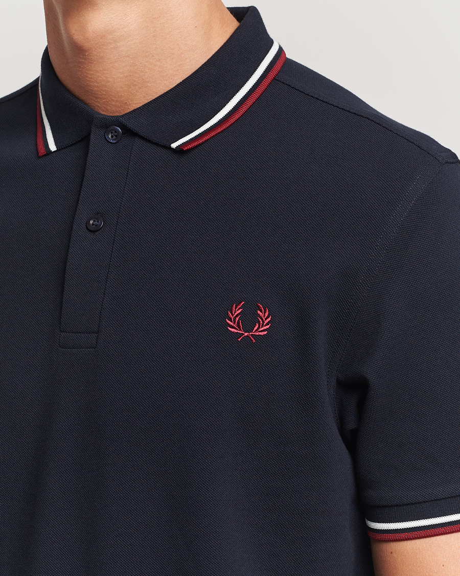 Herren | Poloshirts | Fred Perry | Twin Tipped Polo Shirt Navy