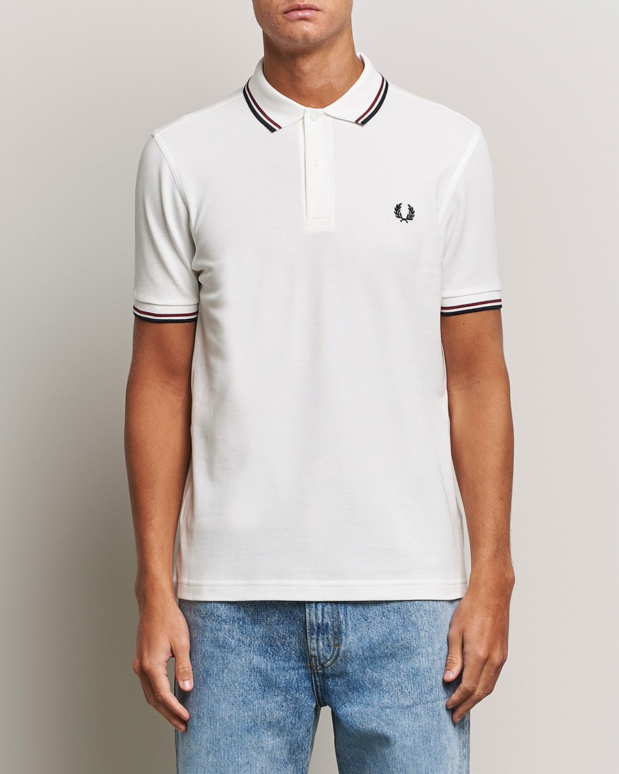 Herren | Poloshirts | Fred Perry | Twin Tipped Polo Shirt Snow White