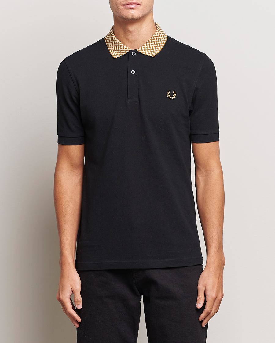 Herren | | Fred Perry | Checkboard Collar Polo Black