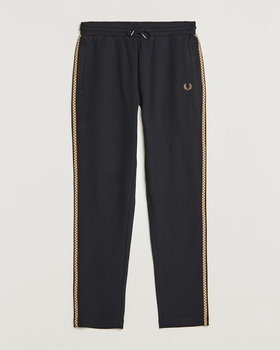 Herren | Hosen | Fred Perry | Checkboard Taped Taped Trackpant Black
