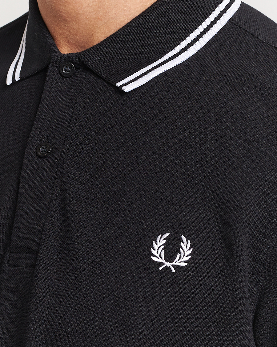 Herren | Poloshirts | Fred Perry | Long Sleeve Twin Tipped Shirt Black