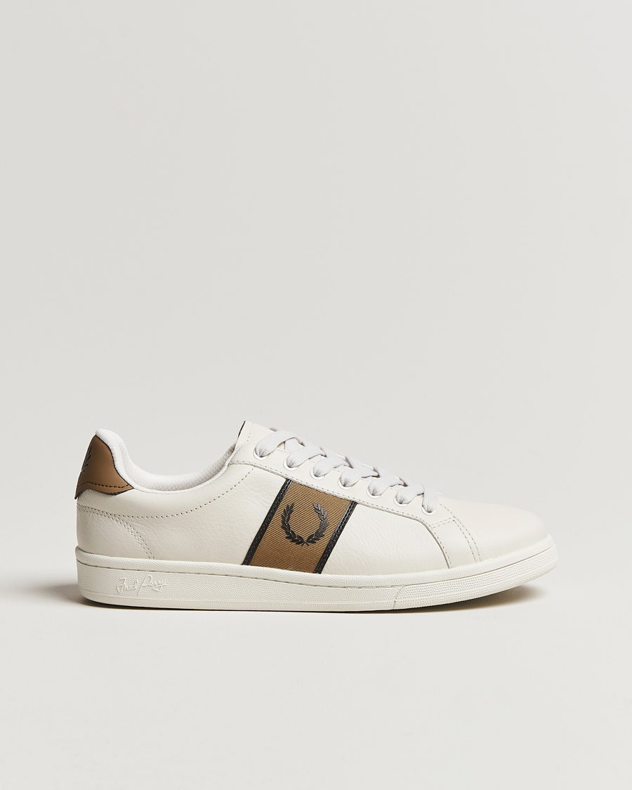 Herren | | Fred Perry | B721 Leather Sneaker White/Porcelin Black