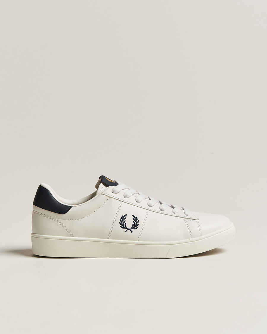 Herren | Fred Perry | Fred Perry | Spencer Leather Sneakers Porcelain/Navy