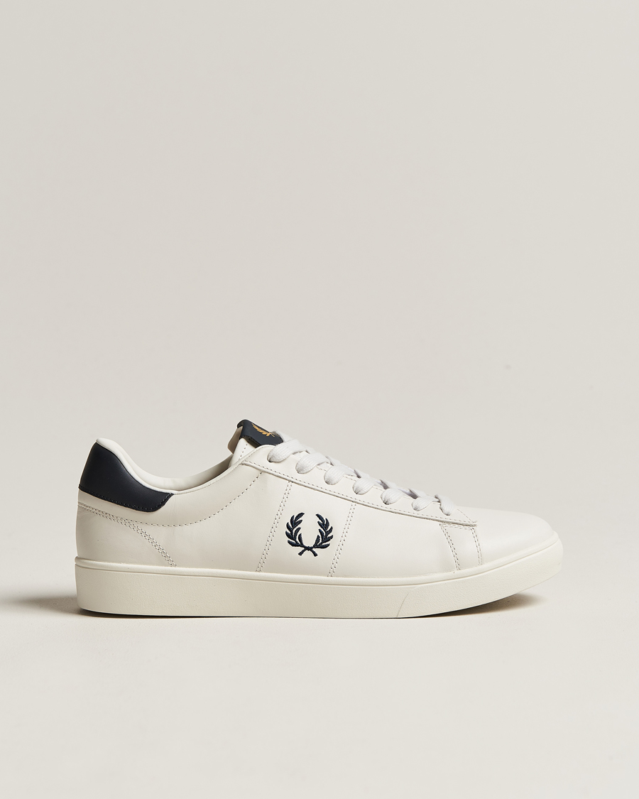 Herren | Sneaker | Fred Perry | Spencer Leather Sneakers Porcelain/Navy
