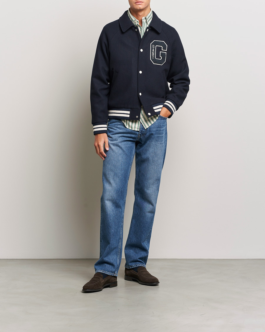 Herren | Jacken | GANT | Wool Varsity Jacket Evening Blue