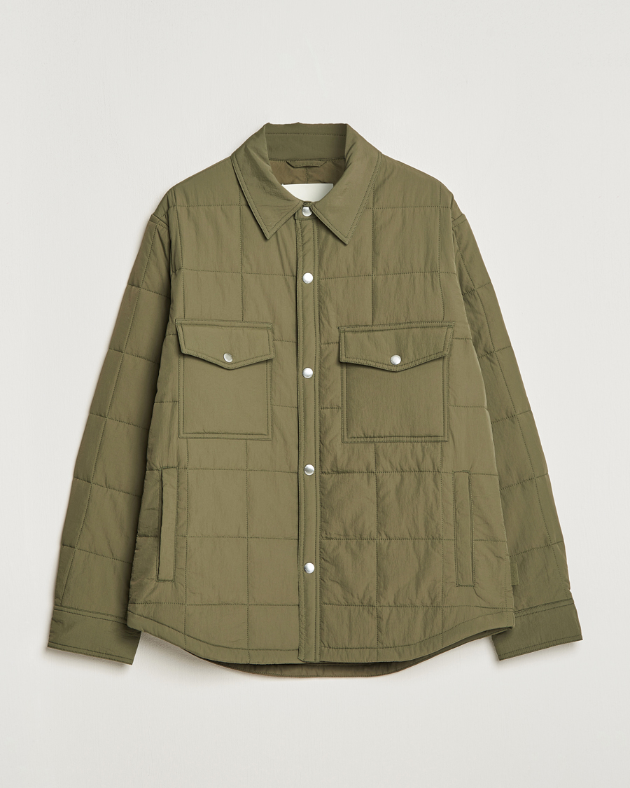Herren | GANT | GANT | Quilted Shirt Jacket Calamata Green