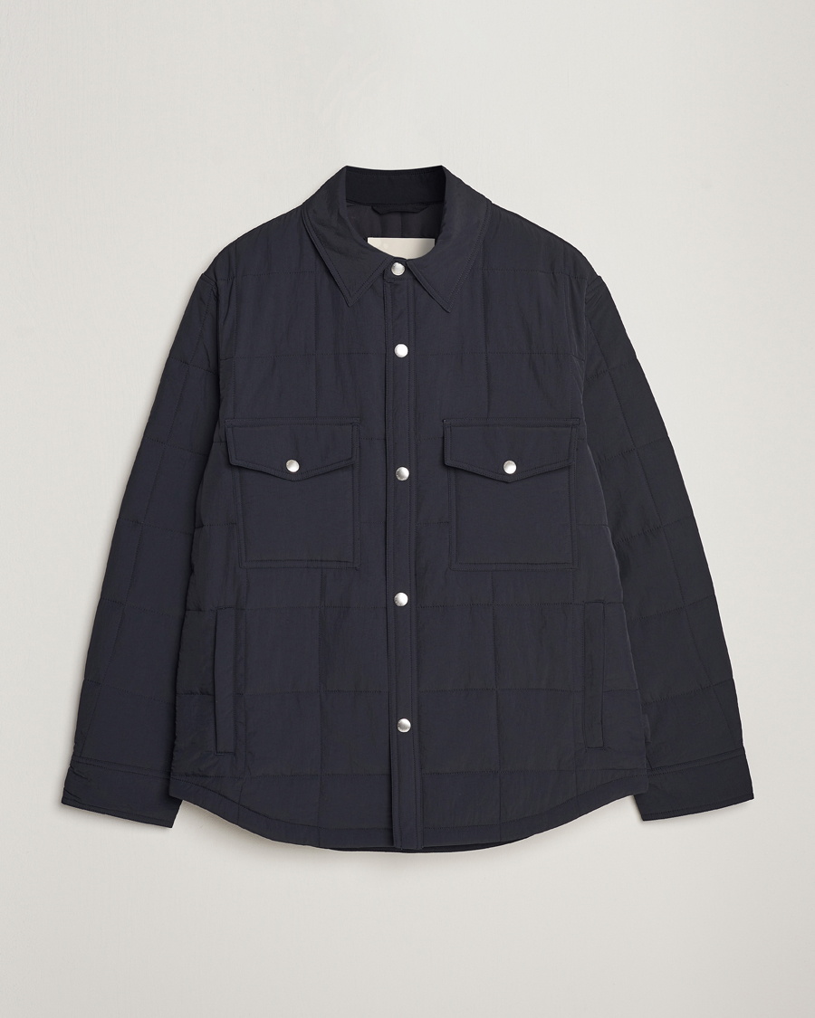 Herren | Jacken | GANT | Quilted Shirt Jacket Black