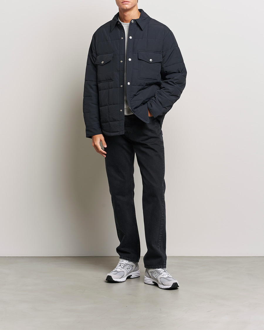 Herren | Jacken | GANT | Quilted Shirt Jacket Black