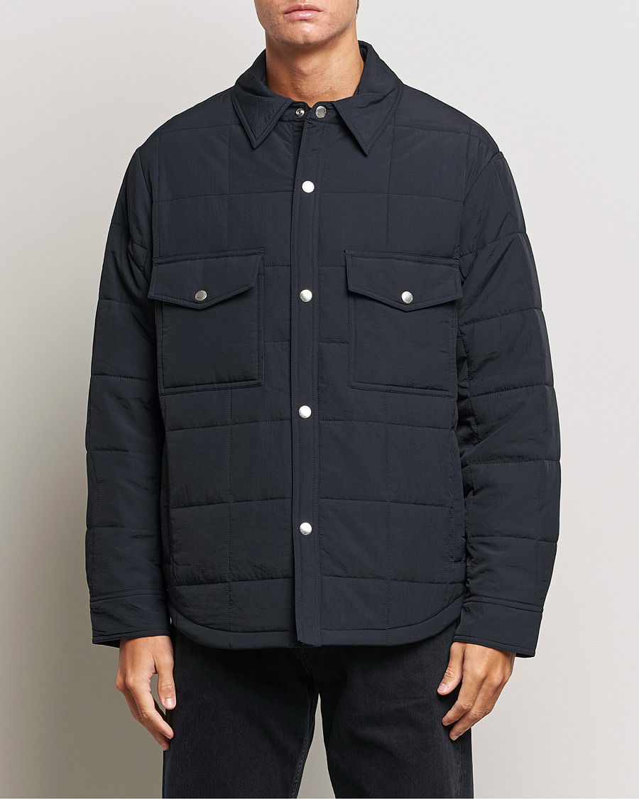 Herren |  | GANT | Quilted Shirt Jacket Black