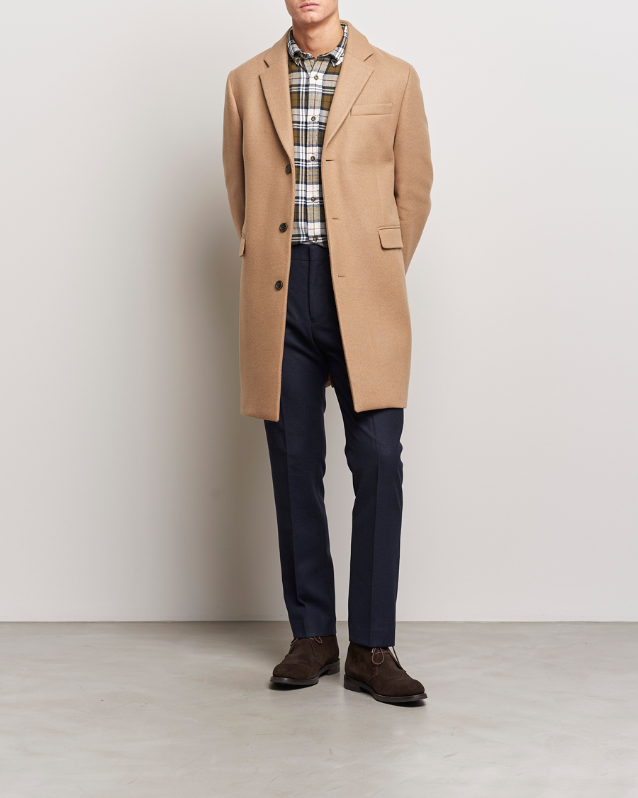 Herren | Jacken | GANT | Tailored Wool Coat Mustard Beige