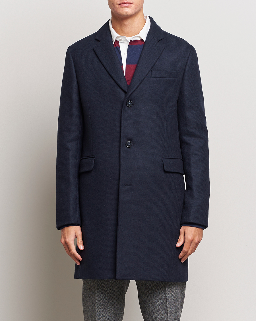 Herren | Mäntel | GANT | Tailored Wool Coat Night Blue