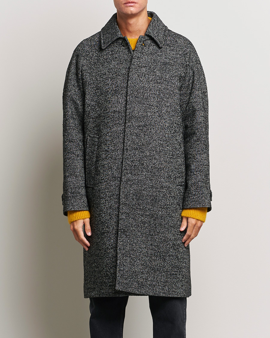 Herren | GANT | GANT | Relaxed Fit Wool Coat Ebony Black