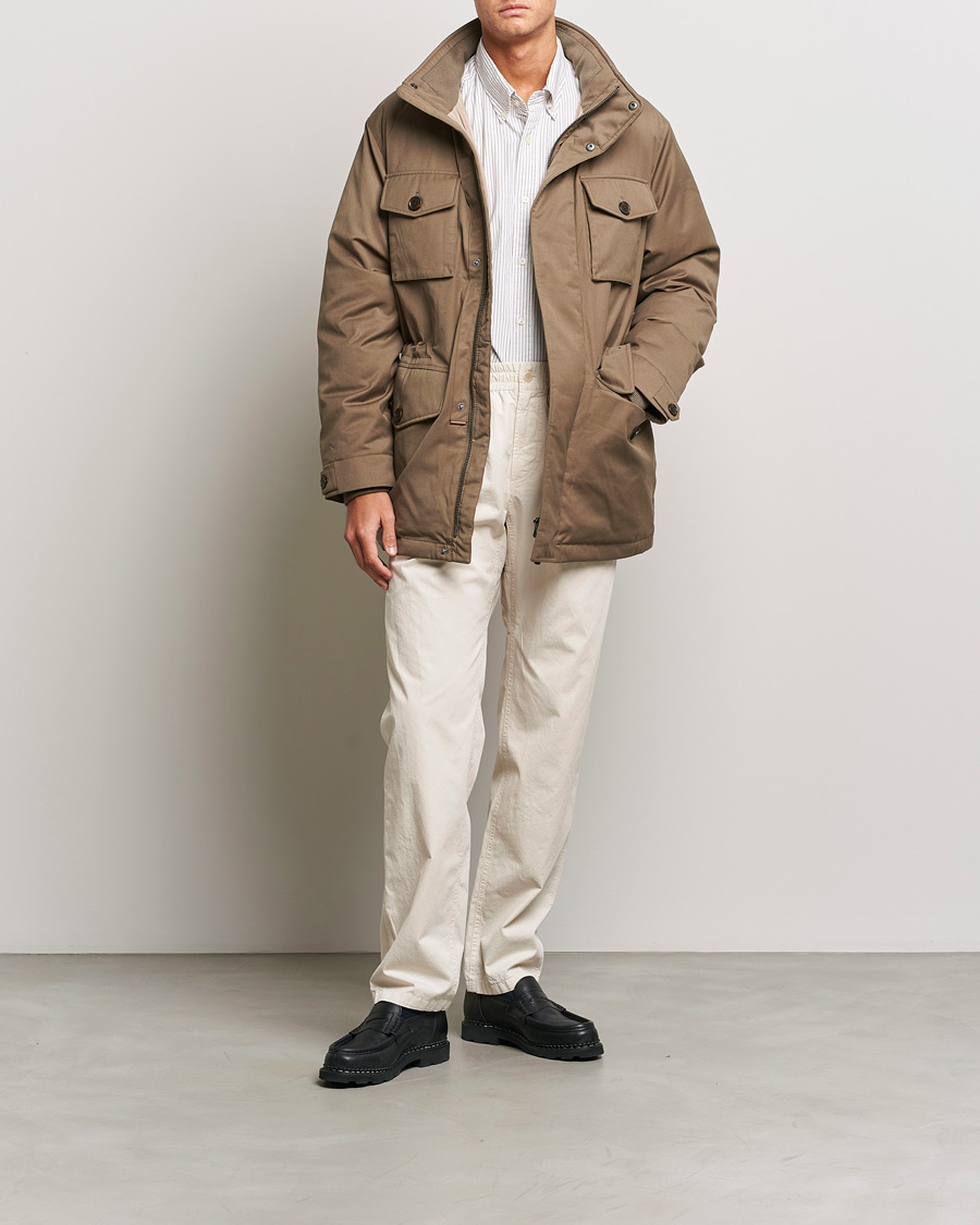 Herren | Jacken | GANT | Flannel Padded Field jacket Desert Brown