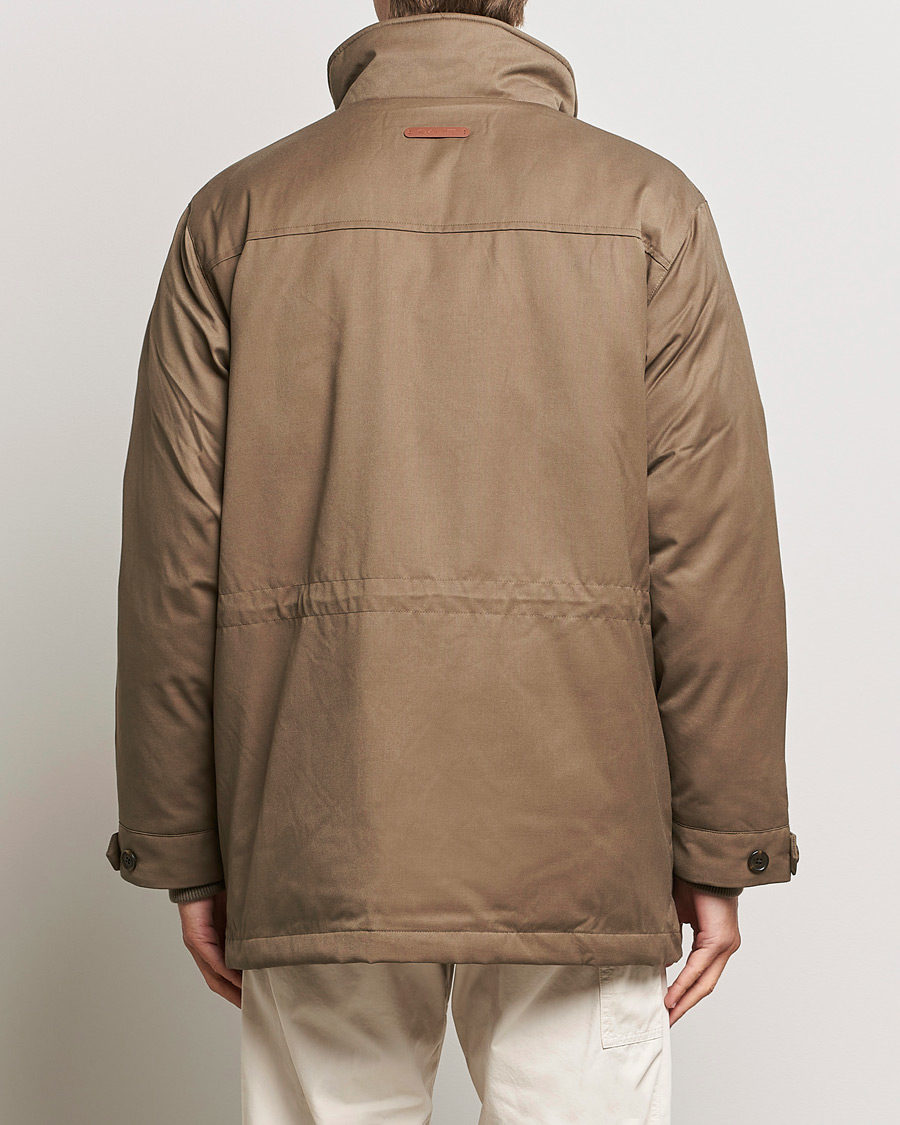 Herren | Jacken | GANT | Flannel Padded Field jacket Desert Brown