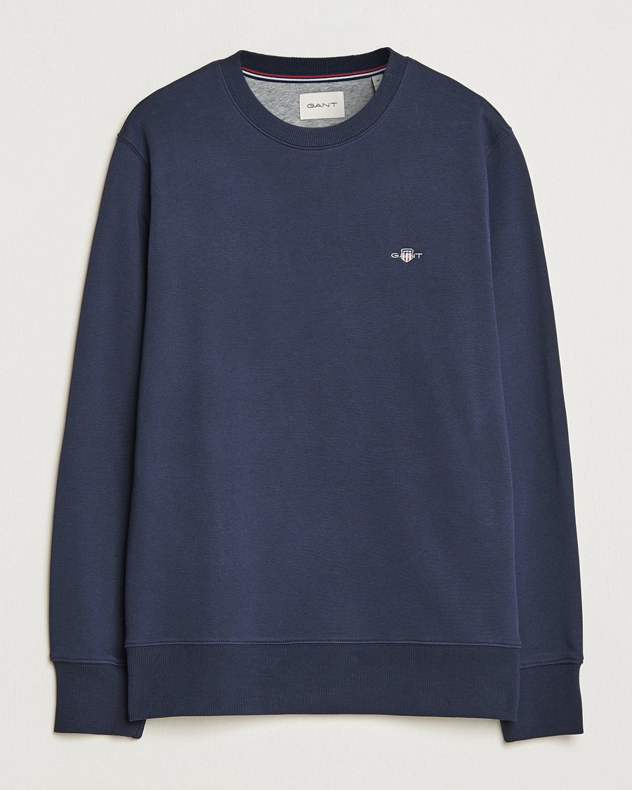 Herren | Pullover | Gant | Original Crew Neck Sweatshirt Evening Blue