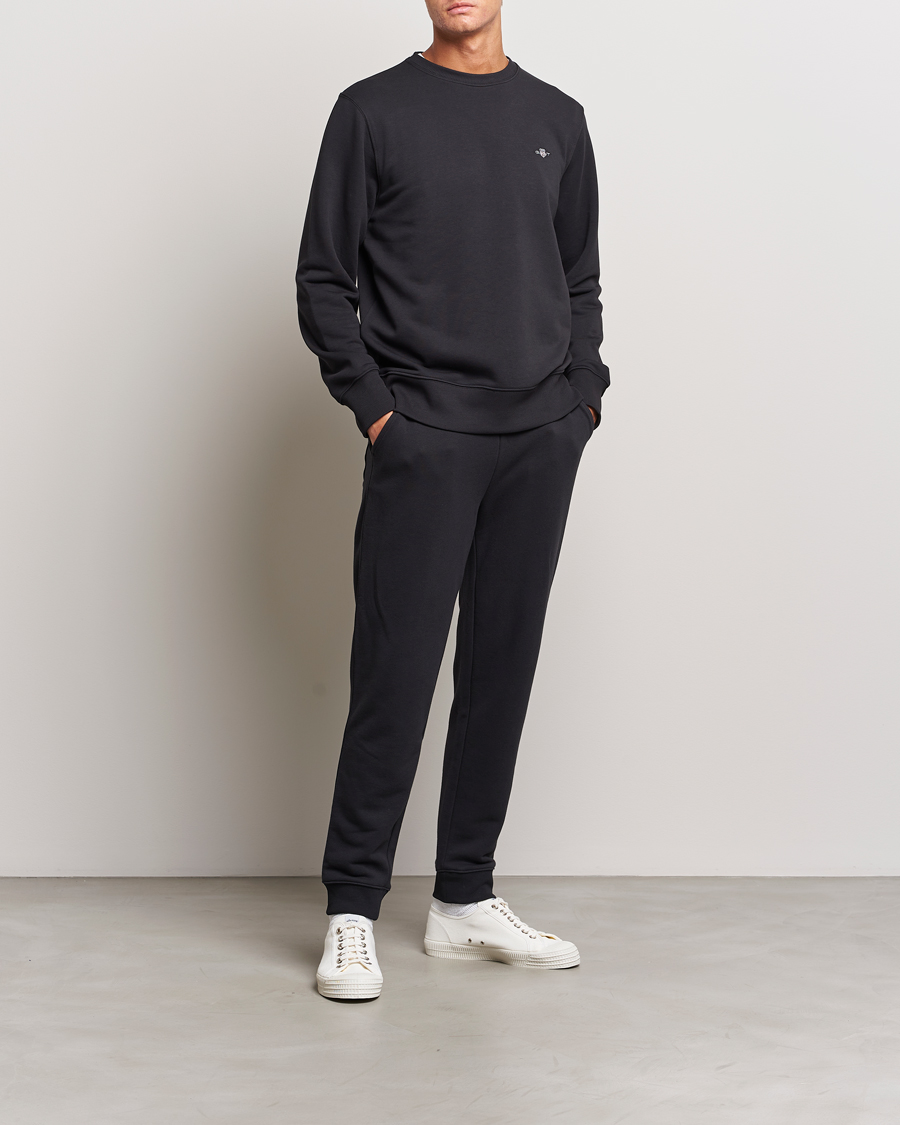 Herren | Pullover | Gant | Original Crew Neck Sweatshirt Black