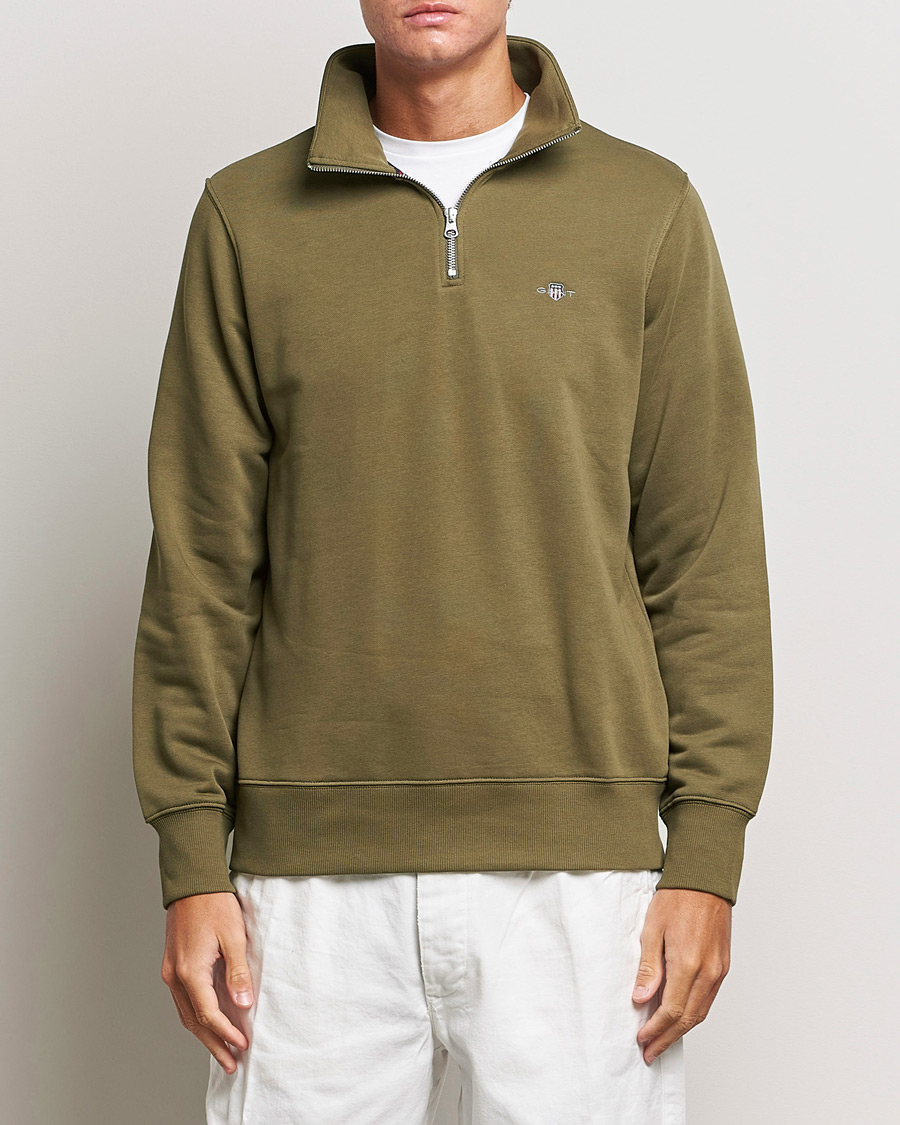 Herren |  | GANT | Original Half Zip Sweater Juniper Green