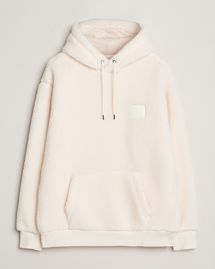 Herren | Pullover | GANT | Sherpa Fleece Hoodie Cream