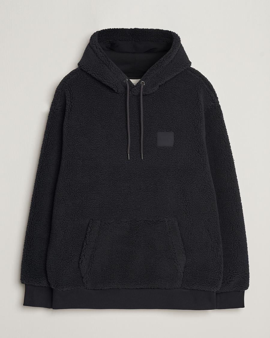 Herren | Pullover | GANT | Sherpa Fleece Hoodie Black