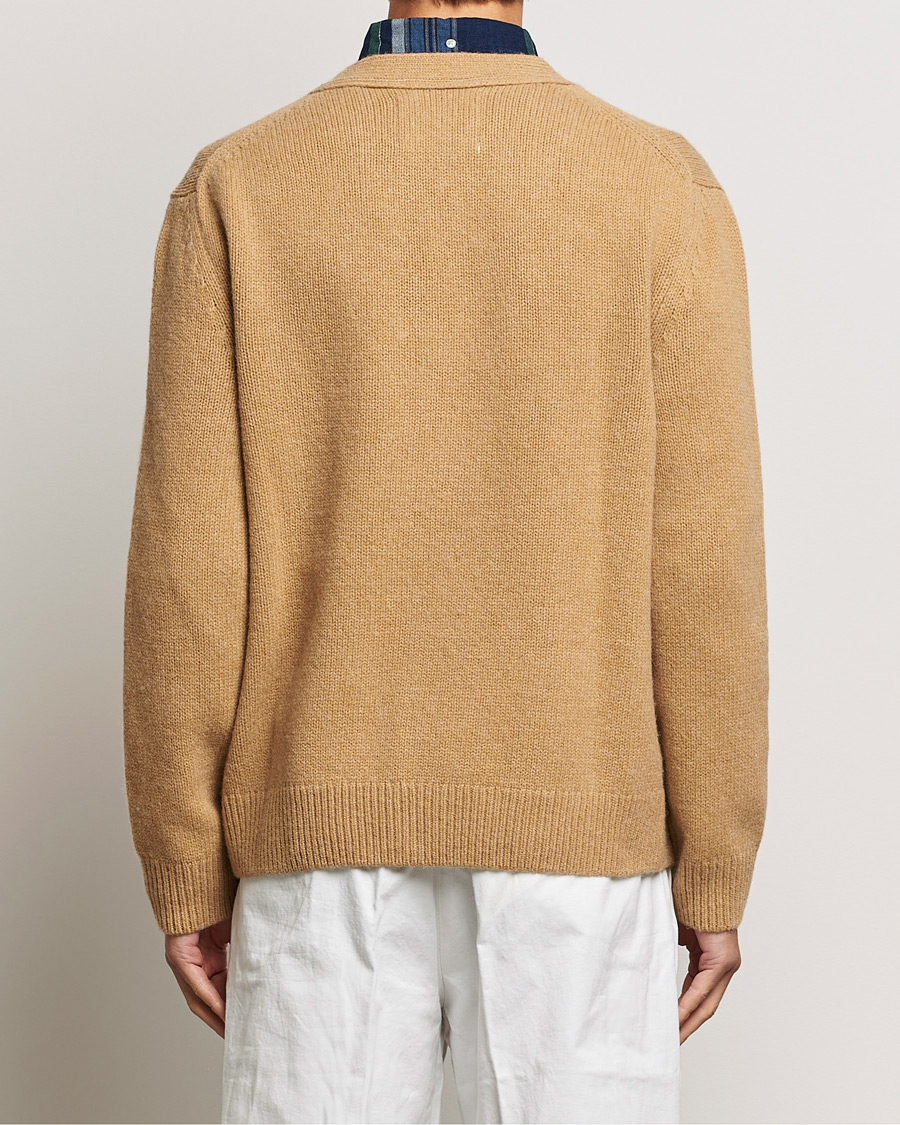 Herren | Pullover | GANT | Soft Wool Cardigan Khaki Melange
