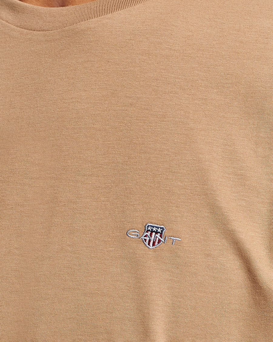 Herren | T-Shirts | GANT | The Original T-Shirt Warm Khaki
