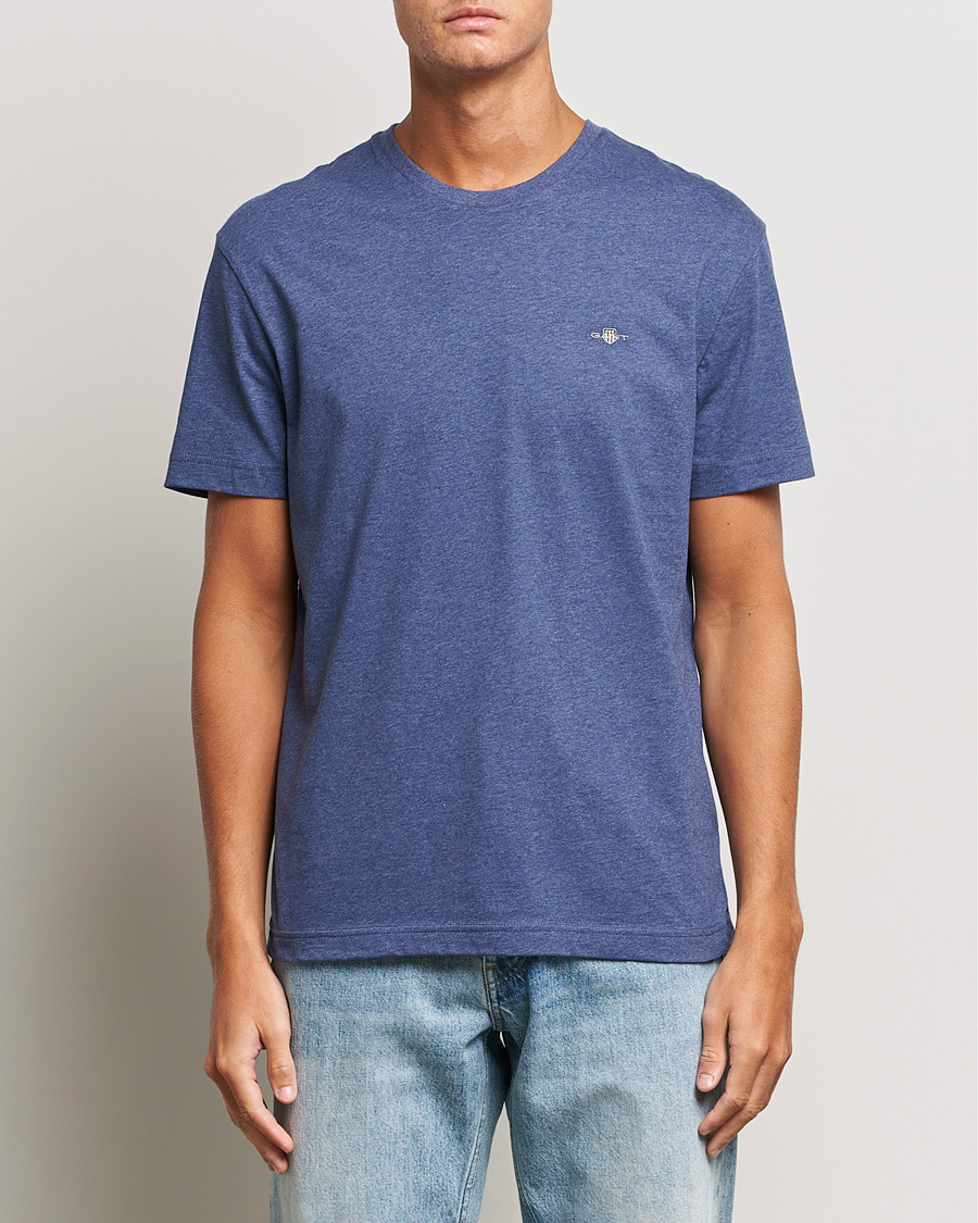 Herren | T-Shirts | GANT | The Original T-shirt Blue Melange