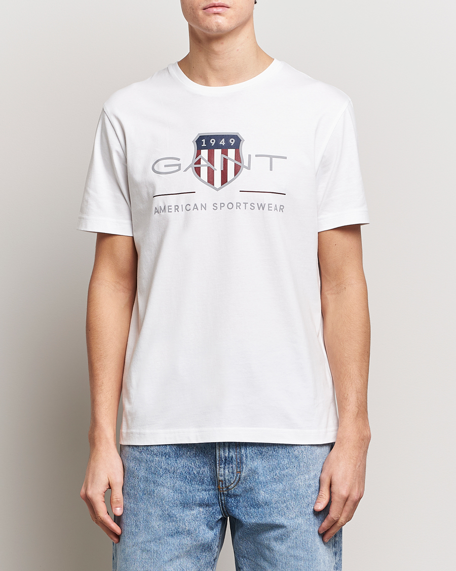 Herren | Sale kleidung | GANT | Archive Shield Logo T-Shirt White