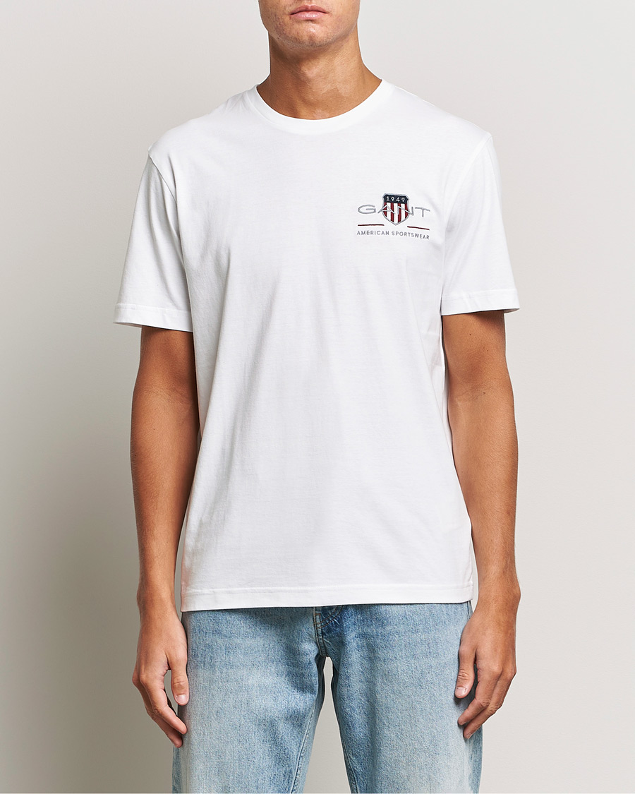 Herren | Sale kleidung | GANT | Archive Shield Small Logo T-Shirt White