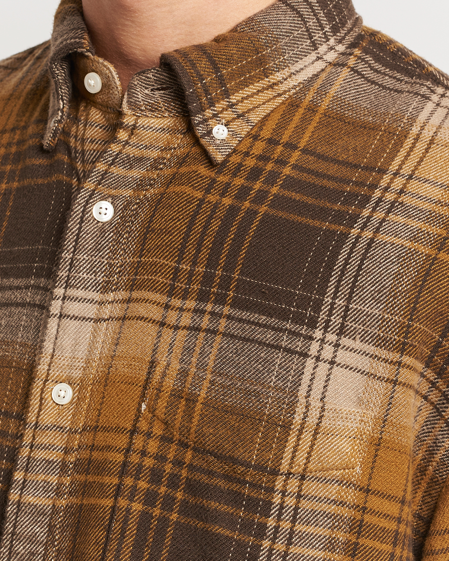 Herren | Hemden | GANT | Relaxed Fit Heavy Flannel Checked Shirt Woody Brown