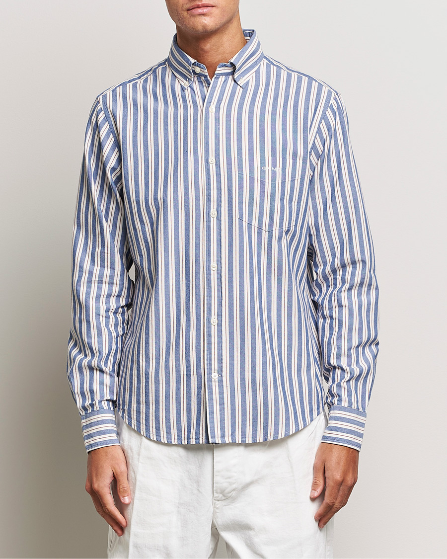 Herren |  | GANT | Regular Fit Archive Oxford Striped Shirt College Blue