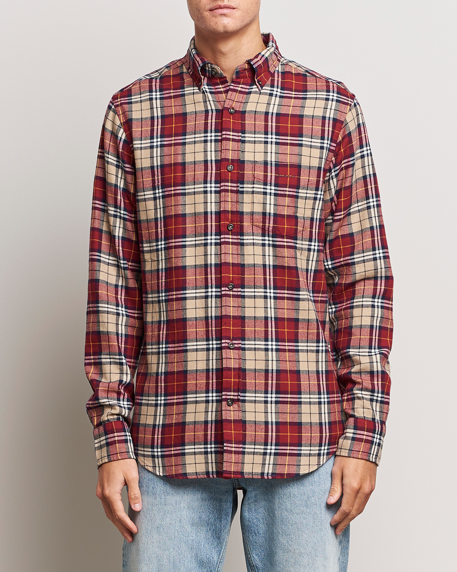 Herren |  | GANT | Regular Fit Flannel Checked Shirt Plumped Red