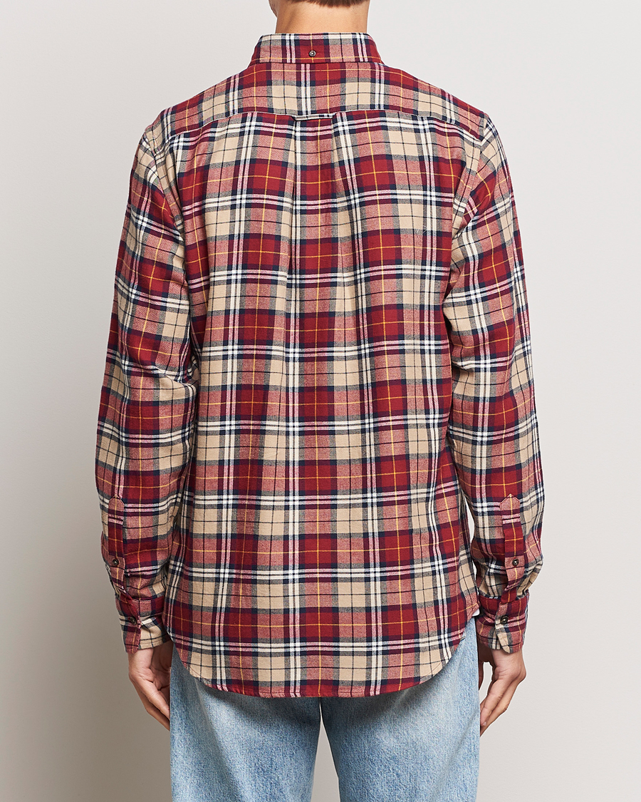Herren | Hemden | Gant | Regular Fit Flannel Checked Shirt Plumped Red