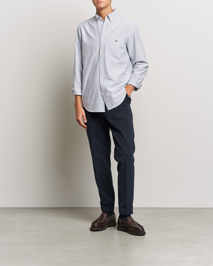 Herren | Hemden | GANT | Regular Fit Striped Oxford Shirt Persien Blue