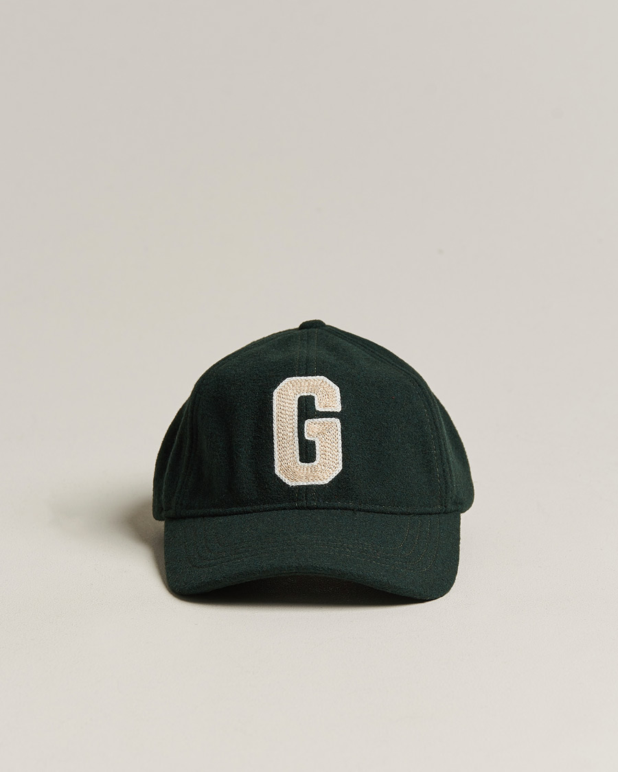 Herren | GANT | GANT | Badge Wool Cap Tartan Green